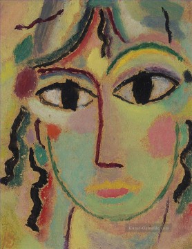 Mädchenkopf Alexej von Jawlensky Expressionismus Ölgemälde